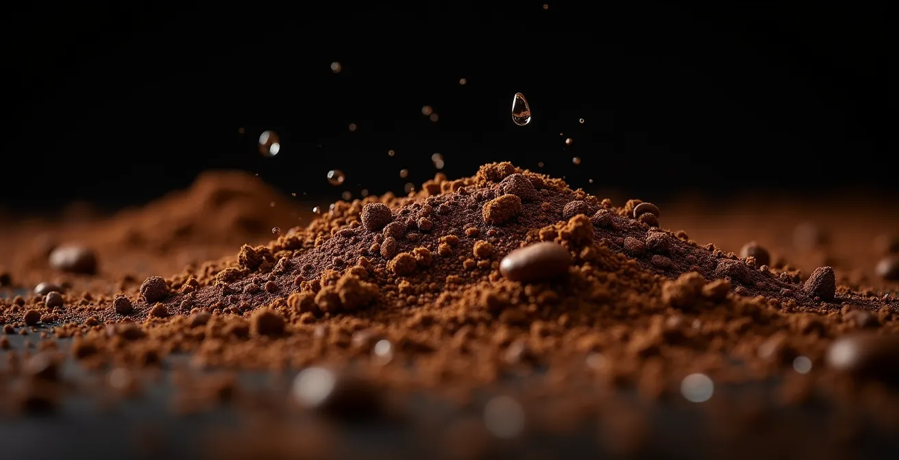 Structure moléculaire des composés aromatiques du café en macro